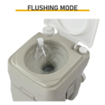 20L Portable Removable Flush Toilet with Double Outlet Same as 44809271 - Image 7