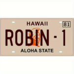 CIFbuy Ferrari 308 GTS Magnum P.I. TV Show ROBIN 1 Metal License Plate Collectible Decorative Sign(TikTok, temu pick-up service)