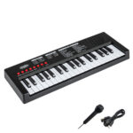 Black 37 Keys Kids Electronic Keyboard with Microphone, 8 Tones & 8 Rhythms Piano Toy for Ages 3+ - Image 3