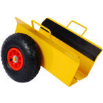 Heavy Duty Panel Dolly Slab Dolly with Handle & 2 10" Peneumatic Tires Wheels 600LBS Load Capacity for Drywall Sheet Heavy Appliance & Material Handling All Terrain Moving Cart Panel Dolly - Yellow - Image 19