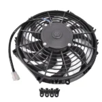 12" 12V Puller Black Single Fan Curved Blades 1226 cfm compatible with VA10-AP50/C-61A 30101522 - Image 3