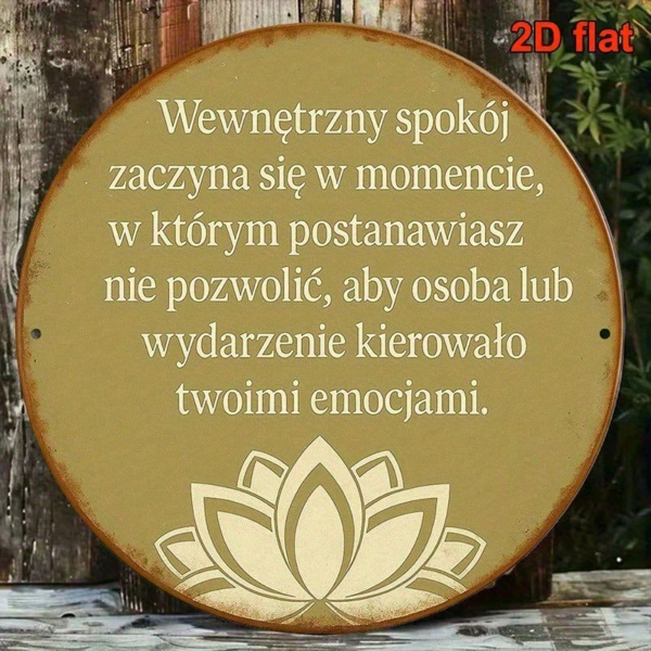 3939d0ce-e995-4838-9f68-801516951ebd.png CIFbuy Vintage Inner Peace Aluminum Sign 8x8 Inch Round French Decorative Plaque Meditation Relaxation Wall Art For Living Room Bedroom TikTok, TikTok, Self-pickup Logiopics - Image 1