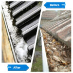 10.5FT Gutter Cleaning Brush With Telescoping Handle Rain Gutter Cleaner Extendable Gutter Cleaning Tool From The Ground with 2 Angled Brushes Anti-slip Gloves Goggles - Image 6