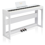 Do Not Sell on Amazon Glarry GDP-104 88 Keys Full Weighted Keyboards Digital Piano with Furniture Stand, Power Adapter, Triple Pedals, Headphone, for All Experience Levels White - Image 29