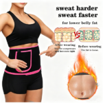 Waist Trimmer Belt Sport Workout Shaper Burner Slimming Belt W/ Phone Pocket Pink-Black (US Logistics only For USPS.TK/TMEU only For self-pickup) - Image 7