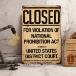 CIFbuy Vintage Prohibition Metal Aluminum Sign 1920s Style Unframed Wall Art Speakeasy Home Bar Decor 8x12 Inches (TikTok, temu pick-up service) - Image 6
