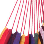 Distinctive Cotton Canvas Hanging Rope Chair with Pillows Rainbow - Image 8