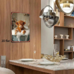 CIFbuy Vintage Highland Cow In Bathtub Metal Wall Art" Rustic Farmhouse Tin Sign, Weatherproof UV Resistant 2D Flat Unframed Decor Wall ArikTok, Wall ArikTok, t Self-pickup Logiopics - Image 3