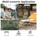 120 x 60 x 70 4Ft Portable Multipurpose Folding Table White - Image 33