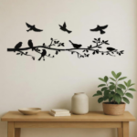 CIFbuy Modern 5-Piece iron Bird Wall Art Set Rustproof Waterproof Living Room Bedroom Patio Garden Durable Indoor Outdoor Home Décor Unique Housewarming Wedding Birthday Gift (TikTok, temu pick-up service)