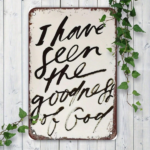 CIFbuy Vintage Metal Wall Art "I Have Seen The Goodness Of God" Inspirational Quote Sign, Goodness Of God" Inspirational Quote Sign, 8x12in Classic Unframed Christian Home Decor "I HaikTok, "I HaikTok, Self-f ckup Logiopor - Image 7