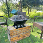 Modernisation Square BBQ Grill Outdoor Heater Garden Outdoor Fireplace Portable Fire Pit Contracted Barbecue Brazier Wood Stove - Image 9