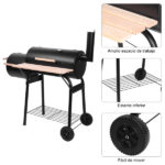 Zokop Oil Drum Charcoal Furnace High Temperature Spray Paint (500-600 Degrees) Diameter 15cm Plastic Wheel - Image 6