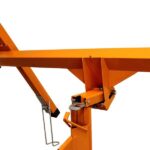 11FT Drywall Lifter Panel Hoist Jack Rolling Caster Construction Lockable 150lbs - Image 7