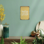 CIFbuy Hello Sunshine Funny Metal Tin Sign, Wall Art, Unframed Decor Poster For Room Playroom, Decor Poster For Room Playroom, 8x12in TikTok, TikTok, For Room Playroom Self-w ckup Logiopin - Image 6