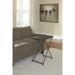 26" Adjustable Height Personal Folding Table, Black (Shipment from Walmart) - Image 5