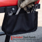 400 LBS Capacity Heavy Duty Topside Creeper with 4-Level Height Adjustable, Foldable Automotive Engine Creeper - Image 4
