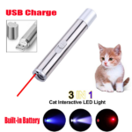 2PCS 3 in1 1mw USB Rechargeable Pet Toy Pen Flashlight Red laser Beam UV Light 3-Modes Lamp (US Logistics For USPS/DHL/Fedex/UPS. No designated logistics accepted TK/TMEU only For self-pickup - Image 3