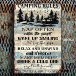 CIFbuy 1pc Camping Themed Decorative Sign, Rustic Wall Art With Iconic Character, 8x12 Inch Plaque For Living Room, Game Room & Kids Ro TikTok, TikTok, r, 8x12 Inch Plaque For Living Room Self-pickup Logiopics - Image 3
