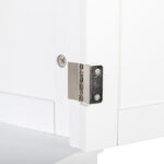 Single Drawer Double Door Storage Cabinet White - Image 9