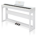 Do Not Sell on Amazon Glarry GDP-104 88 Keys Full Weighted Keyboards Digital Piano with Furniture Stand, Power Adapter, Triple Pedals, Headphone, for All Experience Levels White - Image 16