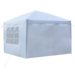3 x 3m Two Doors & Two Windows Practical Waterproof Right-Angle Folding Tent White - Image 38