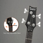 GIB Electric Bass Guitar Full Size 4 String Burlywood - Image 10