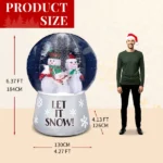 6 FT Lighted Christmas Inflatable Decoration, Large Inflatable Snow Globe with Snowman Family, Funny Blow Up Yard Decorations with Built-in LED Lights for Holiday Party Front Yard Lawn Garden Decor - Image 3