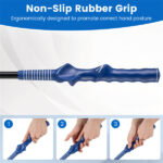Portable Fiberglass Golf Swing Stick, Improve Grip & Shot Accuracy Golf Warm-Up Tool for Beginners & Pros-Blue - Image 6