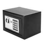 Mini Wall-in Style Electronic Code Metal Steel Box Safe Case 17EF Black - Image 53