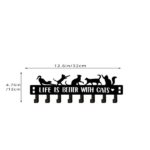 CIFbuy Whimsical Over-The-Door Cat Organizer: 8 Multi-Purpose Hooks for Wall or Door, Playful Yet Functional Home Storage, Key Hooks for Entryway, Bed(TikTok/temu self-pickup orders) - Image 7