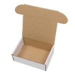 50 Corrugated Paper Boxes 6x4x2 "(15.2 * 10 * 5cm) White Outside and Yellow Inside - Image 10