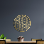 CIFbuy Integrated Lotus Aluminum Wall Art Floral Home Decor for Living Room Bedroom above Sofa Wall Decorations (TikTok, temu pick-up service) - Image 6