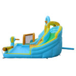 Inflatable castle for children with inflator 450W, slide, jump area, climbing wall, 395 x 350 x 260 cm - Image 5