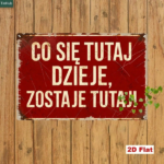 CIFbuy 1pc Vintage Polish Slogan Metal Sign 7.87x11.81 Inch, What Happens Here Stays Here Humorous Quote Iron Wall Art, Iron Wall Art, Retro Funny Hom MeikTok, MeikTok, umorous Quote Iron Wall Art Self-chckup LogiopHomys Here - Image 7