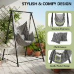 112*113*180CM Hammock Chair Stand with Swing Chair - Image 6
