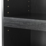 Framed 5-Shelf Bookcase with Adjustable Shelves, True Black Oak (Shipment from Walmart) - Image 4