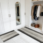 Three-piece kitchen rug set, non-slip and washable, abstract pattern kitchen hallway rug, soft and comfortable, suitable for sinks, floors, entrances, hallways and bathrooms. - Image 7