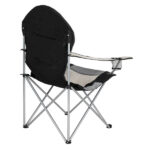 Medium Camping Chair Fishing Chair Folding Chair Black Gray - Image 9