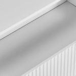 Handleless Grille-Finished 3-Drawer Bedside Table P2 Particleboard + MDF & Melamine Veneer + Thermoformed Drawer Dresser 23.62*12.99*22.05in White - Image 9