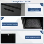 Anti-Theft Package Delivery Box with Code Lock, Galvanized Steel Parcel Drop Box for Outdoor Porch - Image 10
