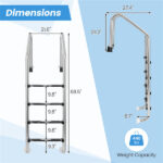 Stainless Steel Swimming Pool Ladder - Image 3