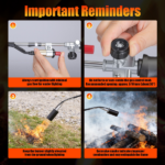 180,000 BTU Propane Torch Weed Burner with 10FT Hose, 3362℥ High Intensity Trigger Start Torch for Weeds, Ice Melting, Snow Removal, Paint Stripping, Asphalt Repair, Outdoor Cooking - Image 5