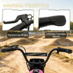 Pink 24V 350W Kids Dirt Bike – Electric Motorized, 15 MPH Top Speed, Twist Grip Throttle - Image 4