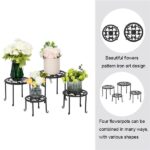 4 Round Ironwork Plant Racks With 4-1 Black Paint Prints - Image 18