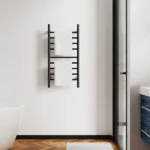 Black Heated Towel Rack for Bathroom,Wall Mounted with Intelligent Touch Screen Timer, 9-Bar Towel Warmer, 304 Stainless Steel Polished, Plug-in/Hard-Wired[Unable ship on weekends, TK/TEMU only for pickup, only TX10643 warehouse supports GOFO] - Image 8