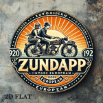 CIFbuy 1pc 2D Flat Round Sign 8x8in ZUNDAPP, "" ZUNDAPP 1920s, European Retro Plaque Vintage Motorcycle Metal Tin Sign TikTok, Temu Self-pickup LogiSiics - Image 3