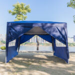 3 x 3m Two Doors & Two Windows Practical Waterproof Right-Angle Folding Tent Blue - Image 70