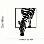 CIFbuy Modern Zebra Wall Art Black and White Animal Print Decor for Living Room Office Bedroom (TikTok, temu pick-up service) - Image 6