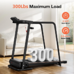 Walking Treadmill for Senior with Long Handrail, 300 lbs Capacity, 2.5HP Quiet Motor, Recovery Fitness Exercise Machine Foldable Elderly Treadmills for Home with LCD Display, Holder for Phone & Cup - Image 4